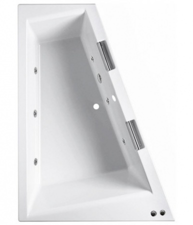 Ванна Riho Doppio 180х130 с гидромассажем (Левая, встраиваемая)